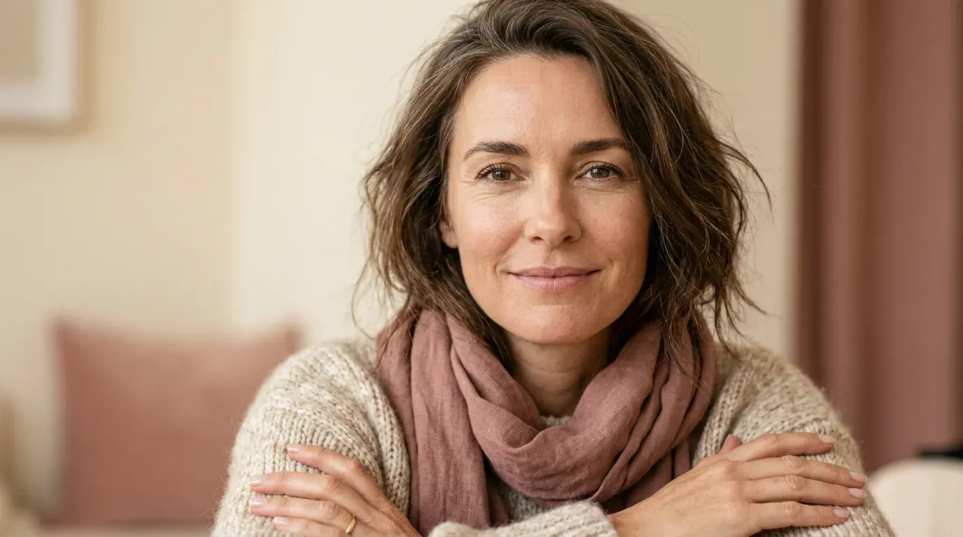 Woman with healthy glowing skin aging gracefully, anti-aging guidance in Pickering