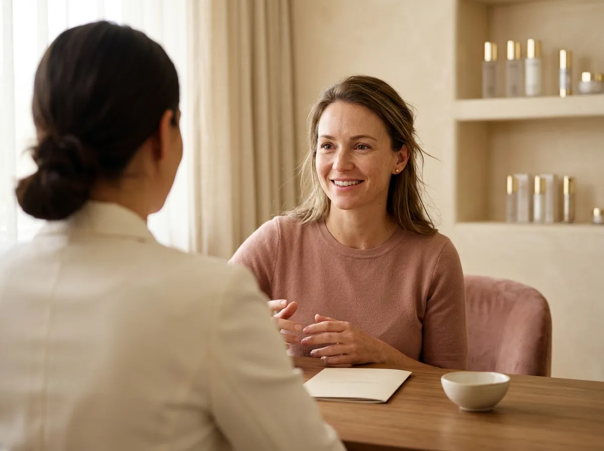 Registered nurse consultation for a PDO thread lift at a Pickering medical spa