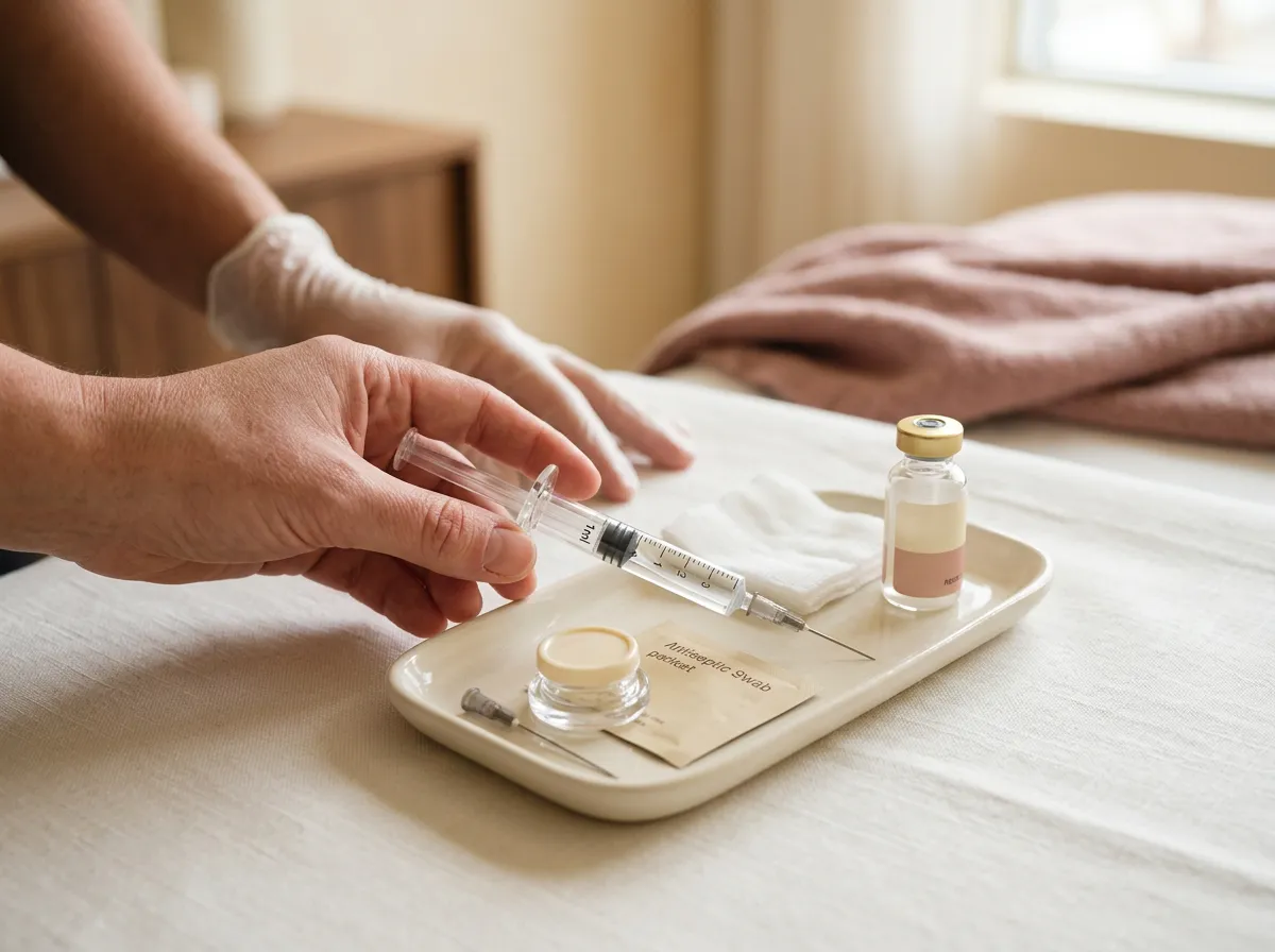 Hyaluronic acid lip filler product selection at a Pickering medical spa