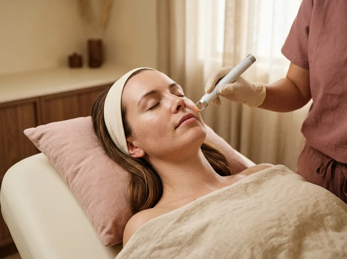 Fotona4D laser treatment for sun damage at a Pickering medical spa