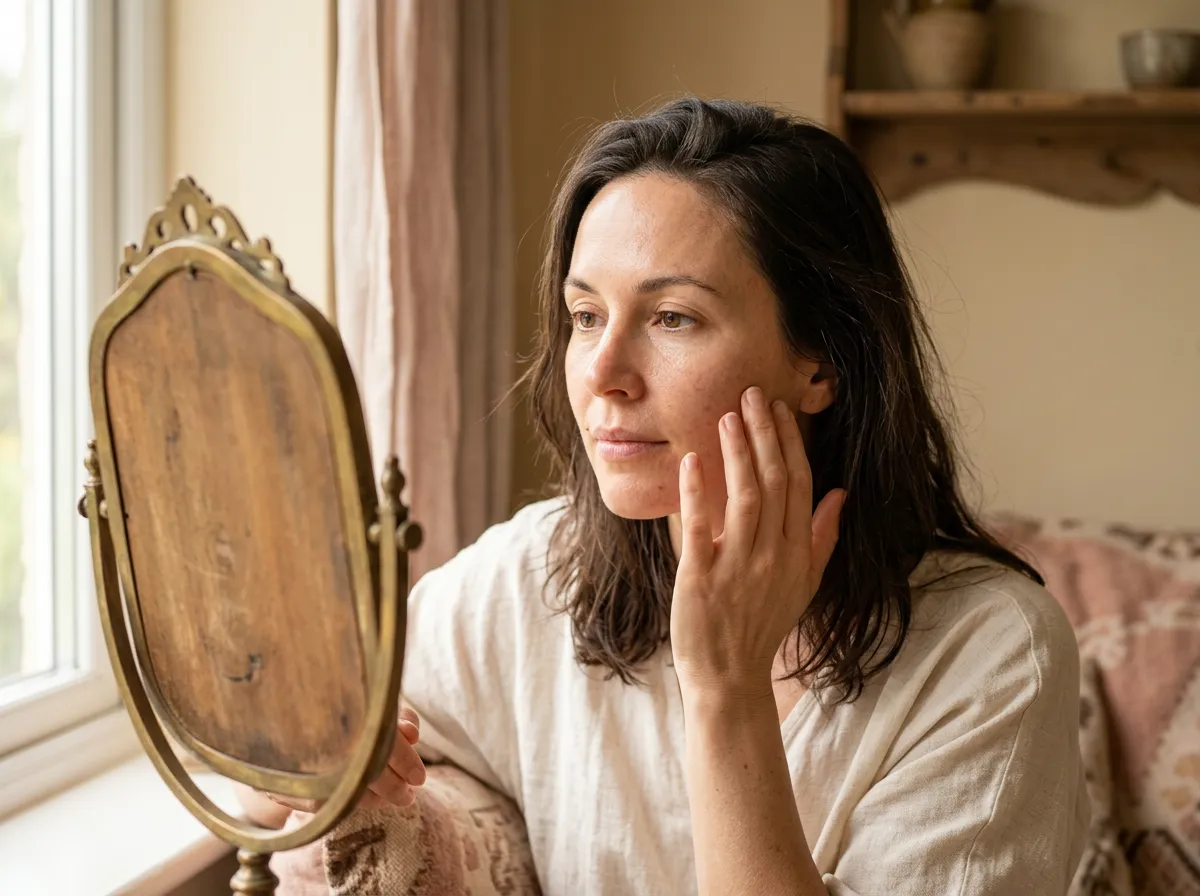 Glowing brightened skin after an at-home enzymatic peel in Pickering