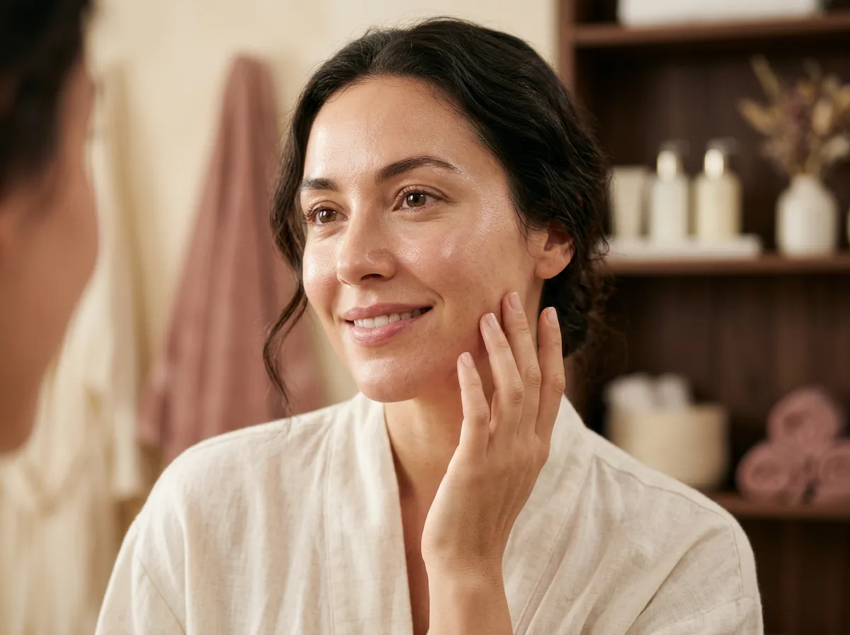 Glowing, hydrated complexion results after a JetPeel facial in Pickering