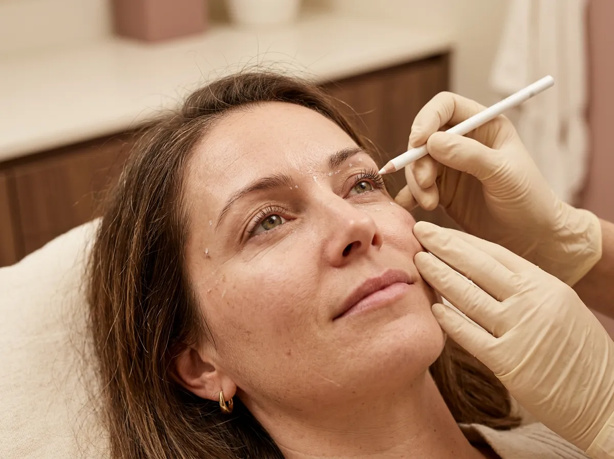 RN planning combined dermal filler and anti-wrinkle injections in Pickering