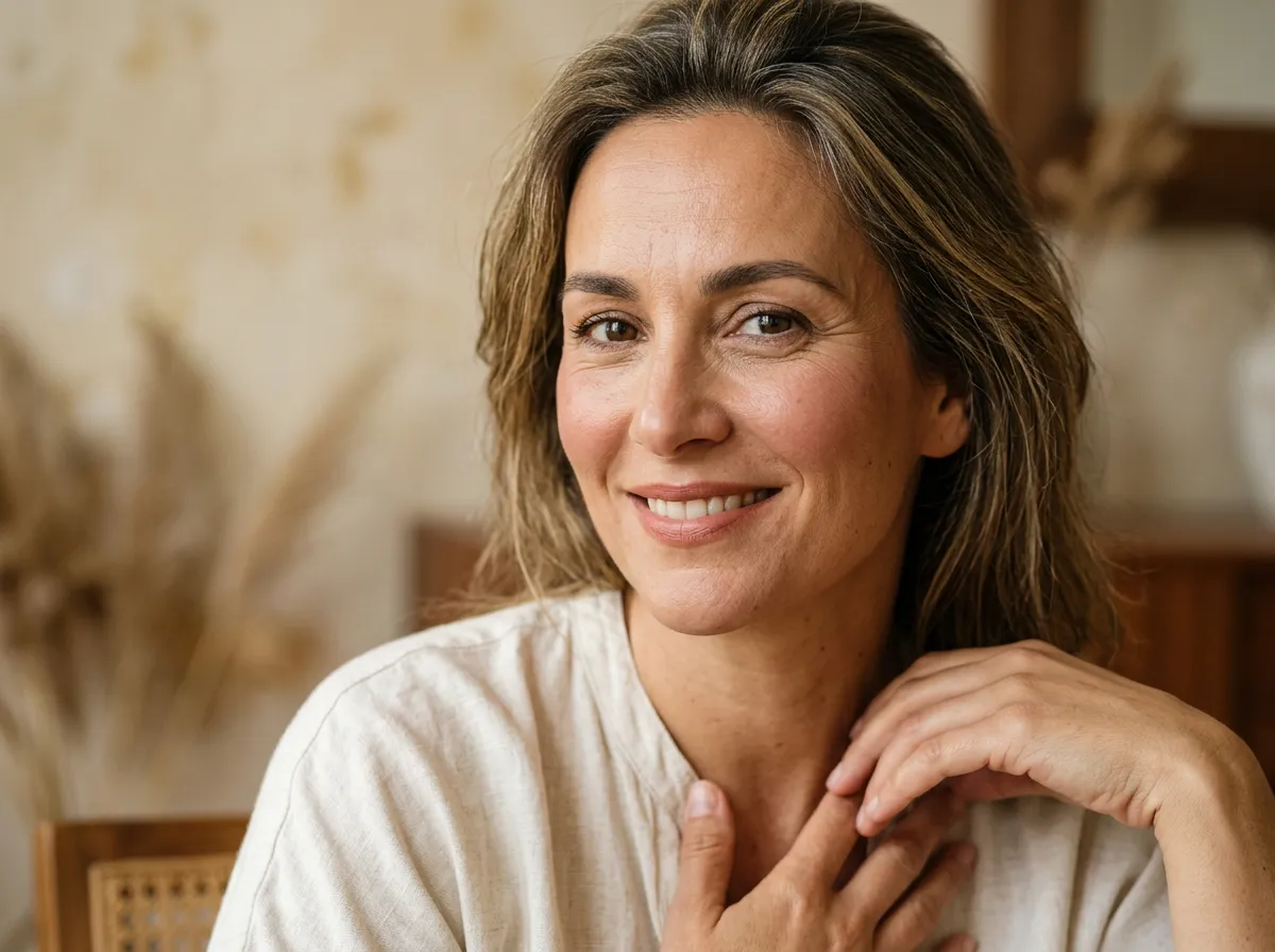Close-up of forehead lines and crow's feet in your forties, anti-aging treatment Pickering