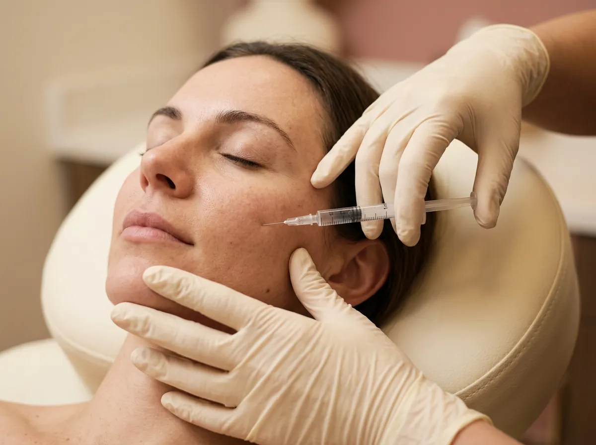 Liquid facial lift dermal filler treatment for facial volume loss in Pickering