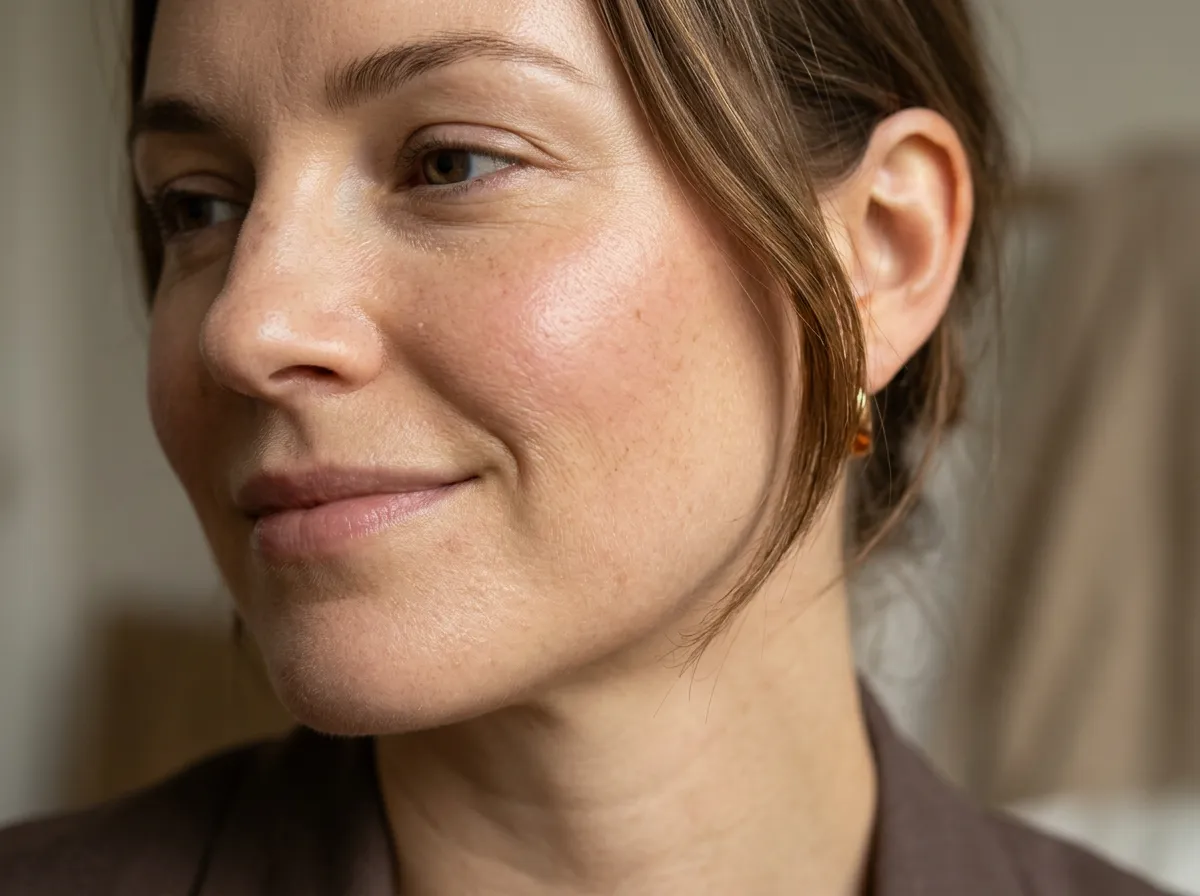 Close-up of plump hydrated skin showing firmness and elasticity in Pickering