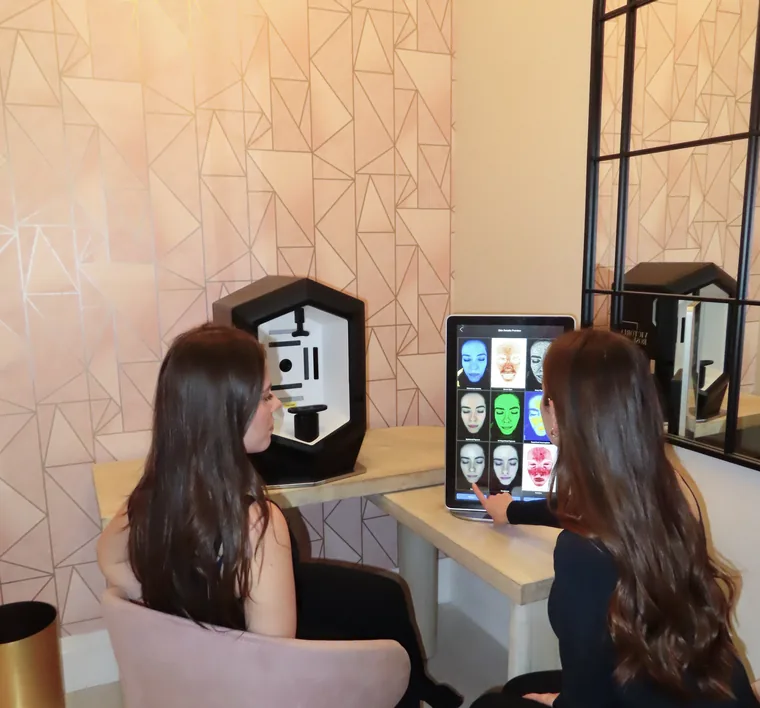 Skin assessment with diagnostic imaging at a Pickering medical spa